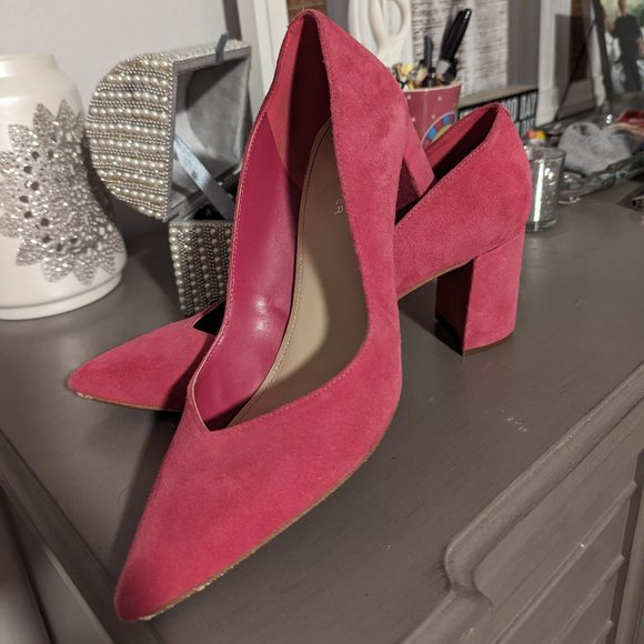 Marc Fisher Shoes - Marc Fisher pink 3 in chunky heal, size 9